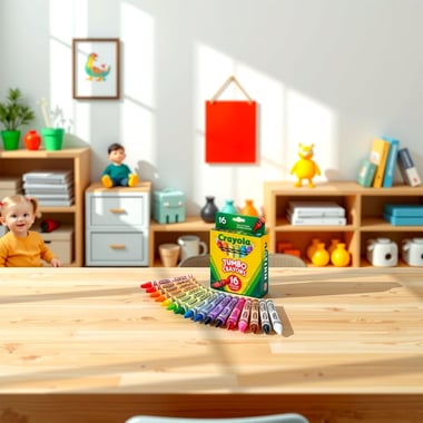 Crayola Wax Crayon,Assorted Color,16