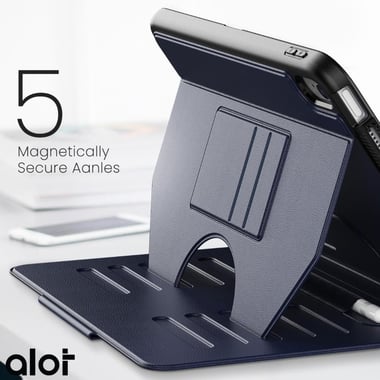 ألوت iPad 9th Generation (10.2-inch) حافظة كمبيوتر لوحي بغطاء خلفي,ازرق