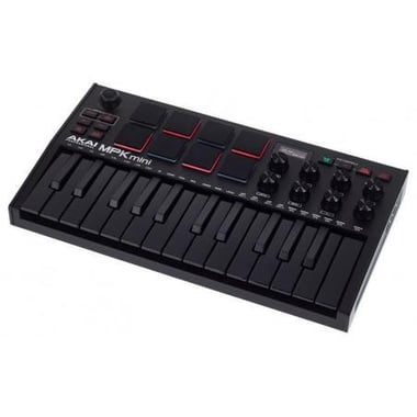 اكاي 25 مفتاح وحدة تحكم MIDI (ميدي), مبتدىء, لجميع الاعمار,أسود
