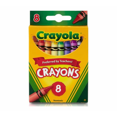 Crayola Wax Crayon,Assorted Color,8