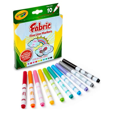 Crayola Fabric Marker,Assorted Color