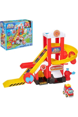 Teamsterz Vehicle & Track Set Truck,3 Years And Above,Multicolor
