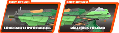 Hip Shot Dart Gun,6 Years And Above,Green