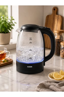 Kion Electric Kettle 1.7 L,2200 W,Clear