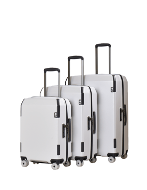 Echolac Luggage Set Of 3 (20"/24"/28"),3 Pieces,White
