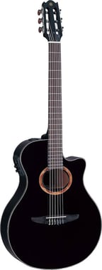 Yamaha Acoustic Electric Guitar Intermediate,Right-Handed,6,Adults,Black