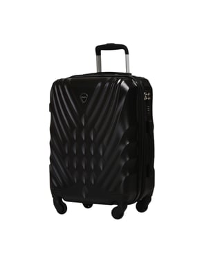 Track Luggage Set Of 4 (12"/20"/24"/28"),4 Pieces,Black