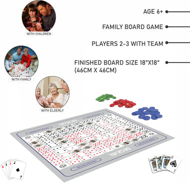 أنكيت للالعاب والدمى لعبة لوحية Up to 3 Players,6 سنوات فما فوق,متعدد الالوان