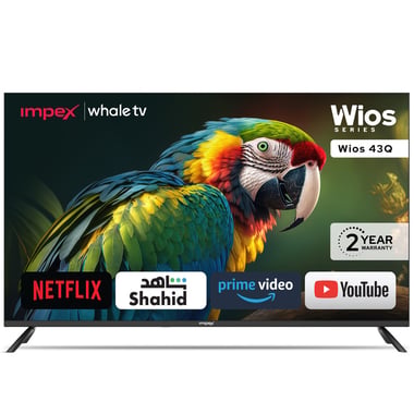 Impex 43" Smart Tv,Full Hd Qled,60 Hz,Black,Wios43q