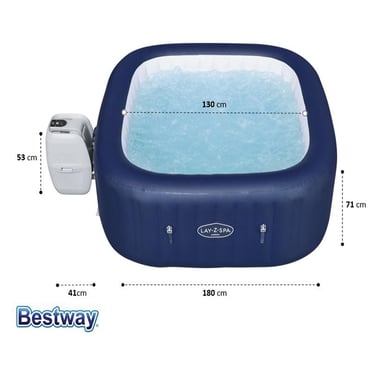 Bestway Above-Ground Pool 180 Cm×180 Cm×71 Cm,4 Person,Blue