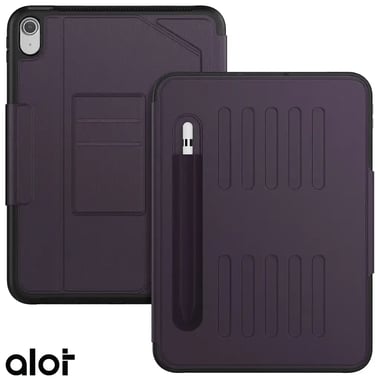 ألوت iPad 10th Generation (10.9-inch) حافظة كمبيوتر لوحي بغطاء خلفي,بنفسجي