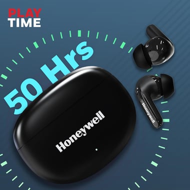 هوني ويل HC000321/AUD/TWS/BLK سماعات أذن,الغاء الضوضاء,شحن يو اس بي سي,ميكروفون مدمج,أسود