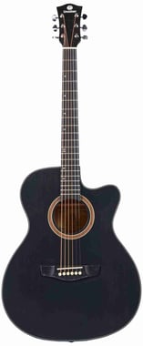 Unistar Acoustic Guitar Beginner,Right-Handed,6,Adults,Black
