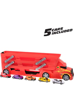 Teamsterz Vehicle & Track Set Truck,3 Years And Above,Multicolor
