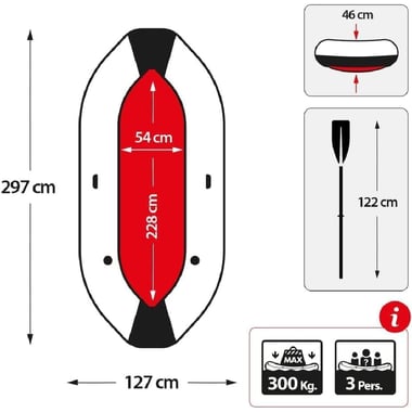 Intex Pool Float Boat 18 Years And Above,Multicolor