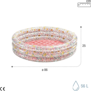 Intex Inflatable Pool 86.00 Cm×86.00 Cm×25.00 Cm,1 Person,Multicolor