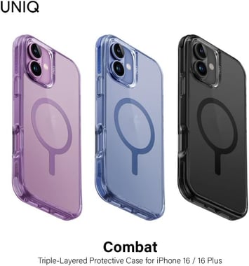 يونيك iPhone 16 Pro Max,غطاء خلفي للهاتف الذكي,أسود