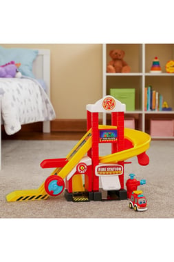 Teamsterz Vehicle & Track Set Truck,3 Years And Above,Multicolor