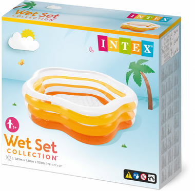 Intex Inflatable Pool 185.00 Cm×53.00 Cm×180.00 Cm,3 Person,Multicolor