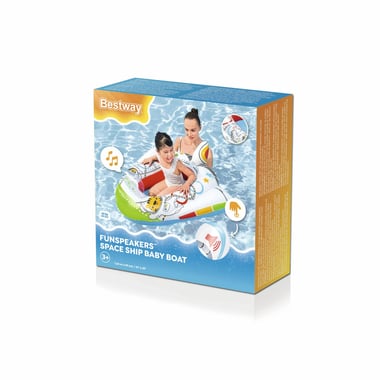 Bestway Pool Float Boat 3 Years And Above,Multicolor