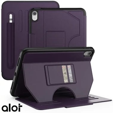 ألوت iPad 10th Generation (10.9-inch) حافظة كمبيوتر لوحي بغطاء خلفي,بنفسجي