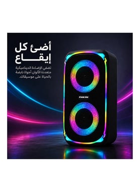 نيكاي مكبر صوت لاسلكي,as per usage,أسود