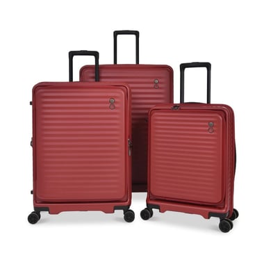 Echolac Luggage Set Of 3 (20"/24"/28"),3 Pieces,Red