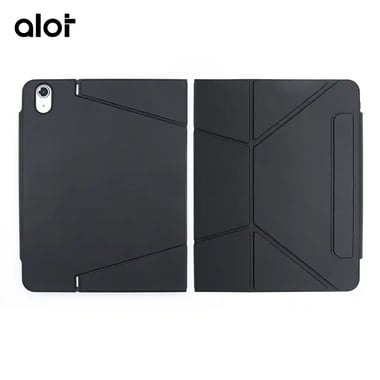 ألوت iPad Air 10.9 حافظة كمبيوتر لوحي بغطاء خلفي,أسود