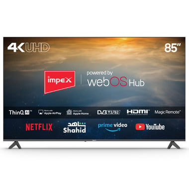 Impex 85" Smart Tv,4k Led,60 Hz,Black,Impex Fiesta 85" 4k Ultra Hd Smart Led Tv