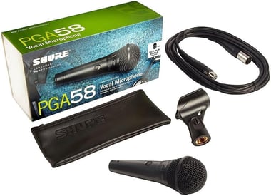 شور,USB-C / XLR,ميكروفون ديناميكي,أسود