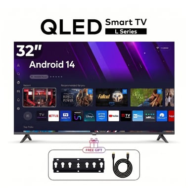 آيتل 32 بوصة تلفزيون ذكي,دقة اتش دي كيو ليد,60 Hz,اسود,TV L3260N 32 INCH