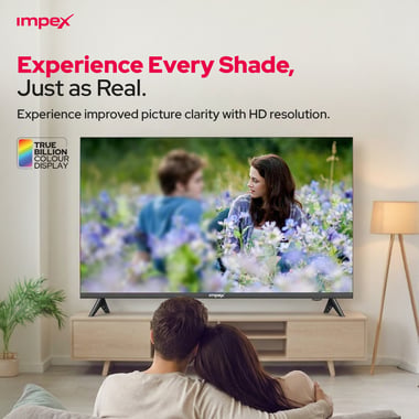 امبيكس 32 بوصة تلفزيون ذكي,دقة اتش دي ليد,60 Hz,اسود,Impex Gloria 32 inch HD Smart LED TV
