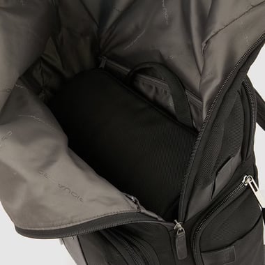 Piquadro Casual Backpack (17"),For 15.6" (Device),Unisex,Black