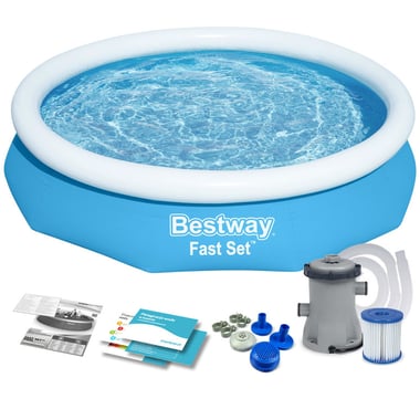 Bestway Above-Ground Pool 305 Cm×305 Cm×61 Cm,3 Person,Blue
