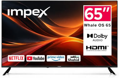Impex 65" Smart Tv,4k Qled,60 Hz,Black,Wios65q