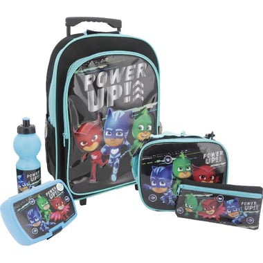 Hasbro PJ Masks 5-in-1 Value Set Trolley Bag with Accessory, Black/Multi-Color