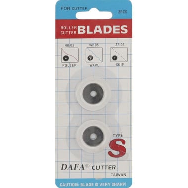 Dafa Cutter Blade Refill, 18 mm Rotary, Metal, for Model C-111, Compass Cutter