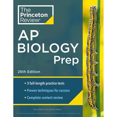 The Princeton Review: AP Biology Prep 2024, 26th Edition - 3 Practice Tests + Complete Content Review + Strategies & Techniques