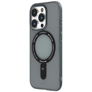 Youngkit Rock Back Cover Mobile Case, for iPhone 15 Pro, Black