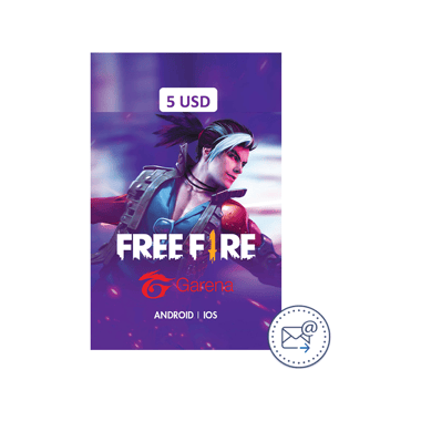 Garena Free Fire E-Voucher 5$ Game Payment and Recharge Card (Delivery by eMail), Digital Code (USA)