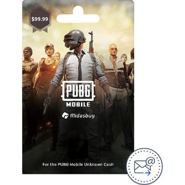 PUBG 8100 Unknown Cash 99.99$ Game Payment and Recharge Card (Delivery by eMail), Digital Code (Universal)