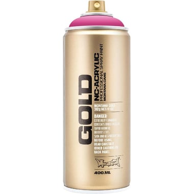 MONTANA-CANS Gold NC-Acrylic Spray Paint, Pink Pink, 400.00 ml ( 14.08 oz )