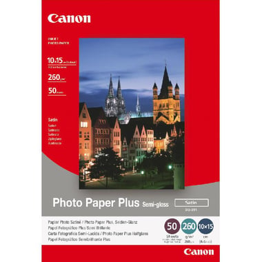 Canon Photo Paper, Satin, White, 10 X 15 cm, 260 gsm, 50 Sheets