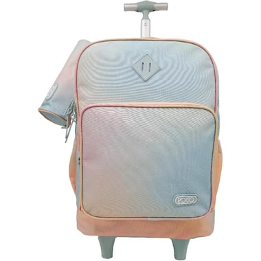 Roco Gradient Trolley Bag with Accessory, for 15.6" (Device), Washed Peach/Green