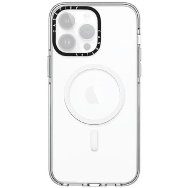 CASETiFY Impact Back Cover Mobile Case with MagSafe, for iPhone 15 Pro, Clear/Black