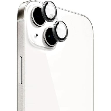 X-Doria Raptic Armour Camera Lens Protector (Individual Ring) Smartphone Camera Accessory, for iPhone 15/iPhone 15 Plus, Black