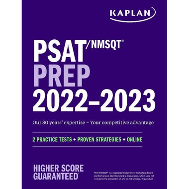 Kaplan PSAT/NMSQT Prep 2022-2023 - 2 Practice Tests + Proven Strategies + Online