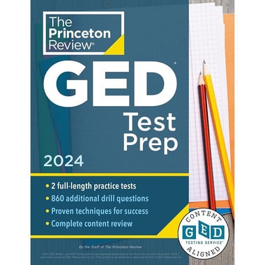The Princeton Review: GED Test Prep 2024 - 2 Practice Tests + Review & Techniques + Online Features