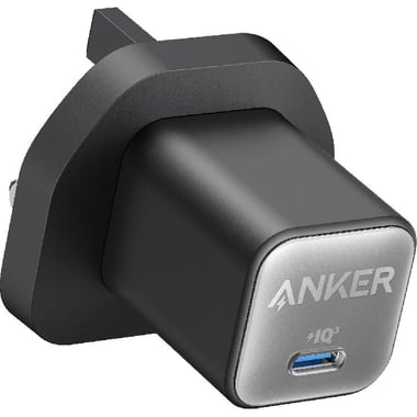 Anker 511 Charger (Nano 3, 30W), Fast Battery Charging, 30 Watts, Single USB-C, Black