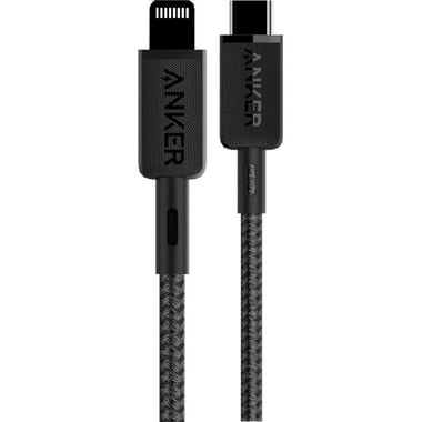 Anker 322 Braided USB-C to Lightning Sync & Charge Cable, 6.00 ft ( 1.83 m ), Black